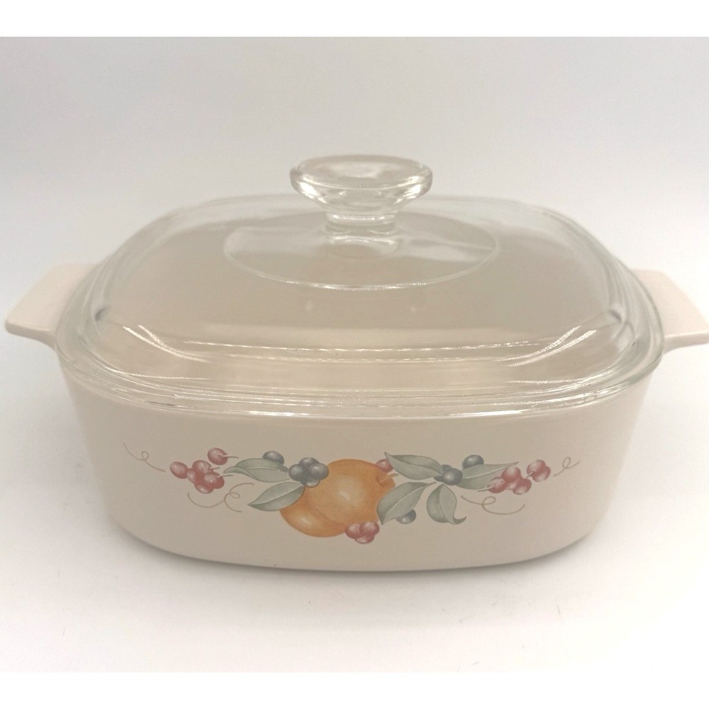 Vintage‎ Corning Ware A-2-B Abundance 2L Casserole Dish w/Lid Pyrex A9C Baking